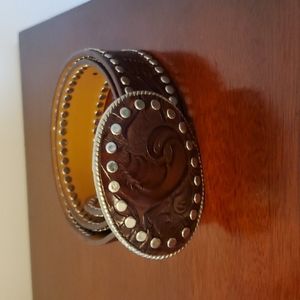 Genuine leather belt sz. S